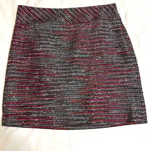 Loft Multicolor Tweed Skirt Size 6